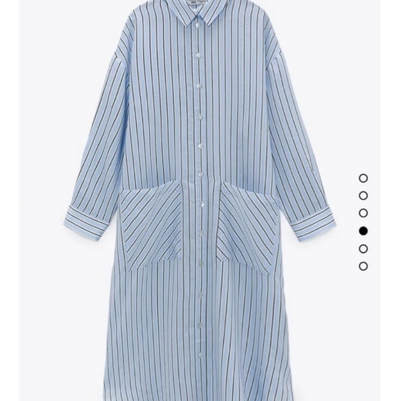 Zara long striped shirt dress - Picture 3 of 5